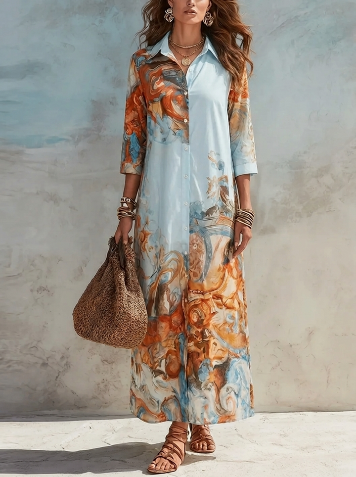 GLORIA | Chic paisley maxi dress
