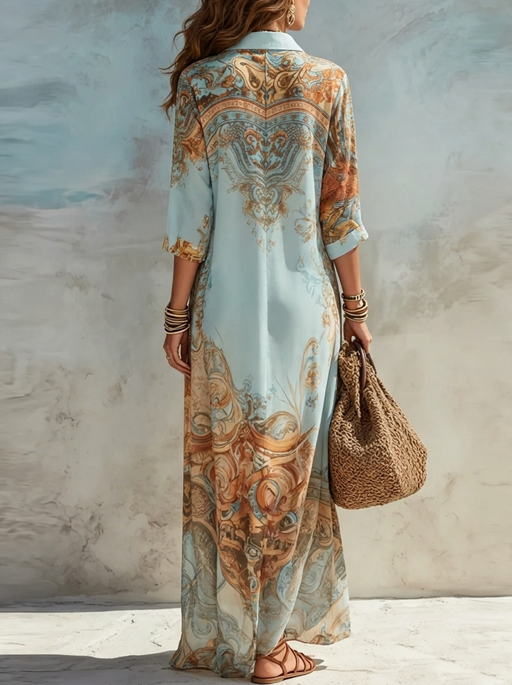 GLORIA | Chic paisley maxi dress