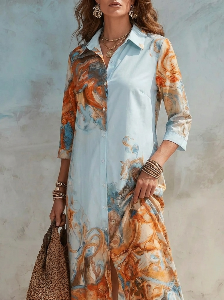 GLORIA | Chic paisley maxi dress