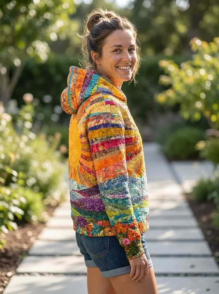 Clara - Colorful Sunrise Hoodie