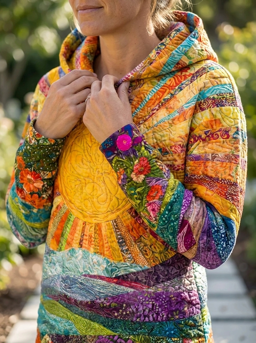 Clara - Colorful Sunrise Hoodie