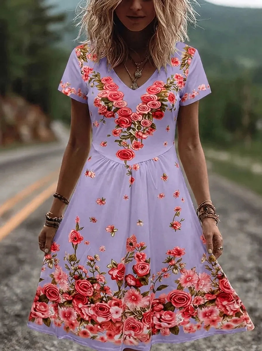 Rubin | Women's V-Neck Dress