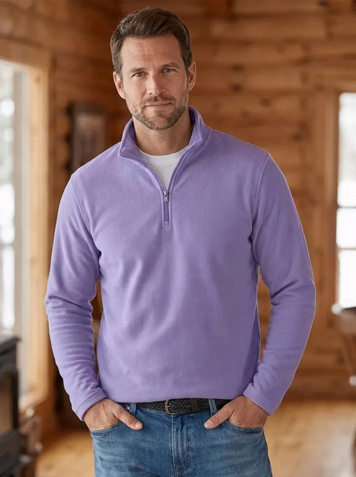 MARK | Fine-Knit Men's Sweater with Quarter-Zip