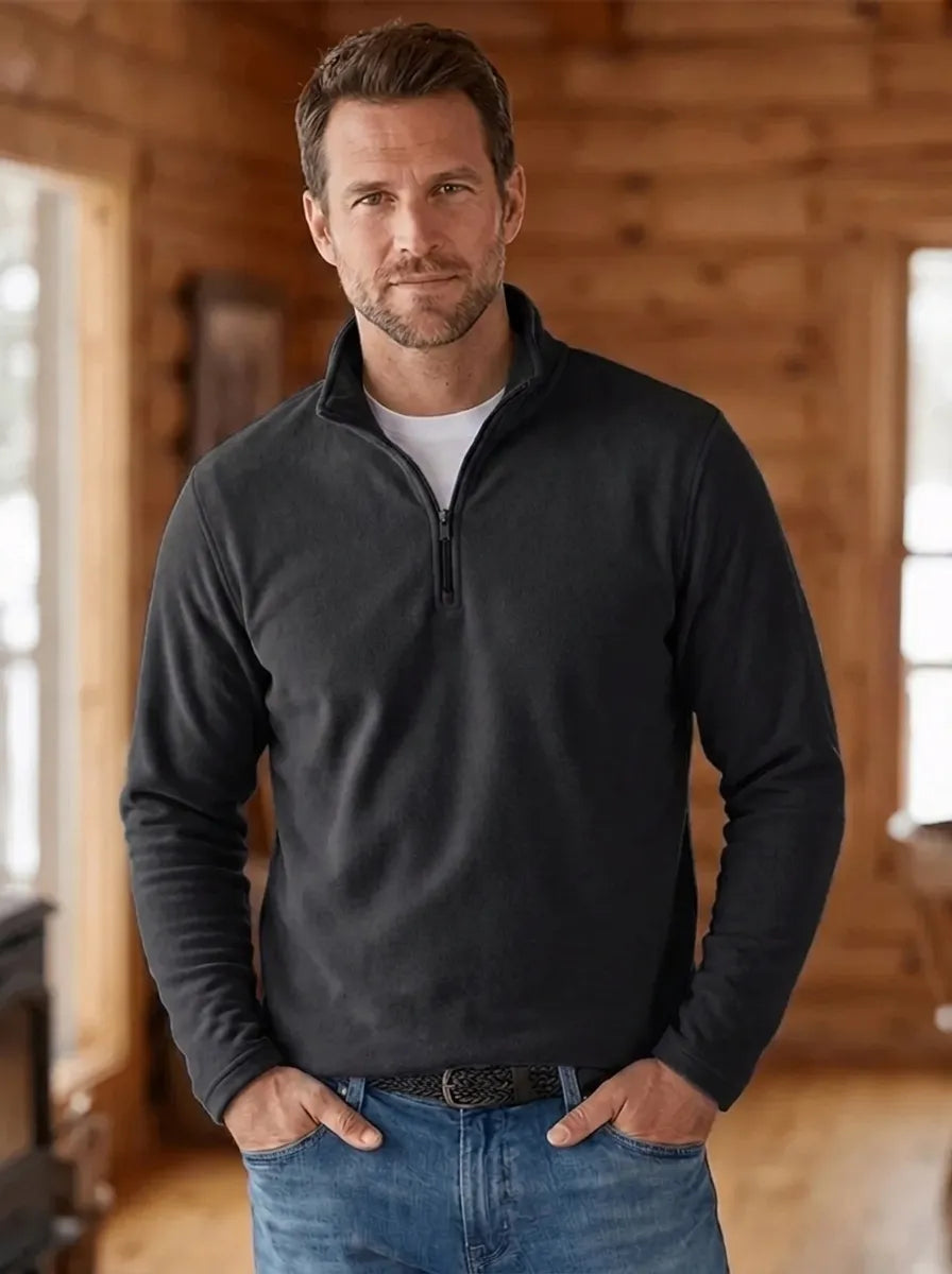 MARK | Fine-Knit Men's Sweater with Quarter-Zip