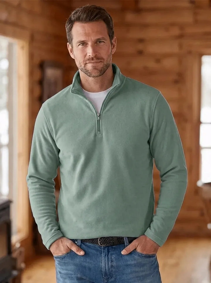 MARK | Fine-Knit Men's Sweater with Quarter-Zip