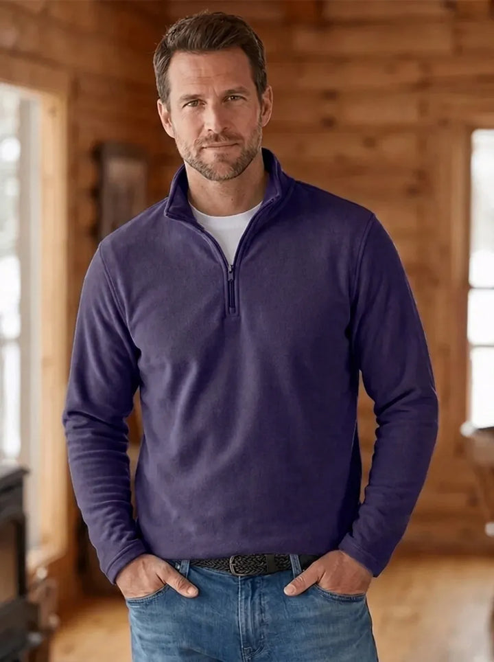 MARK | Fine-Knit Men's Sweater with Quarter-Zip