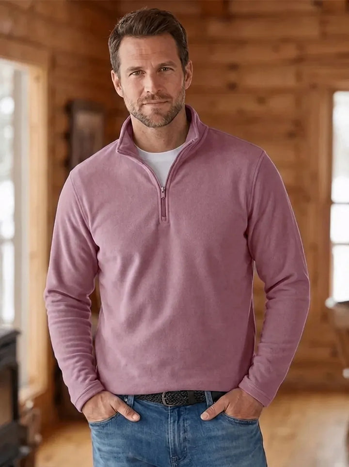 MARK | Fine-Knit Men's Sweater with Quarter-Zip