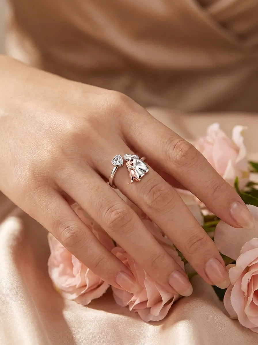 Anne™ - Ring with Dog Design (Pink)