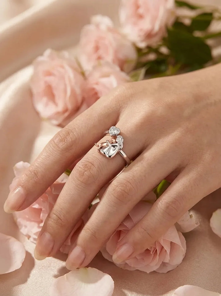 Anne™ - Ring with Dog Design (Pink)