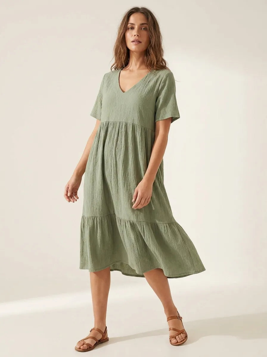 Emma™ - Elegant Tummy-Covering Dress