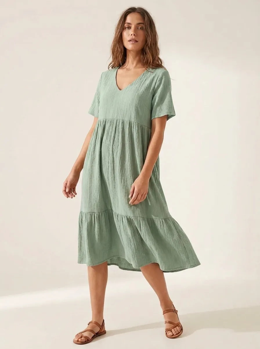 Emma™ - Elegant Tummy-Covering Dress