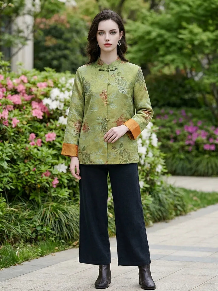 Mei™ - Chinese-Style Stand-Collar Coat