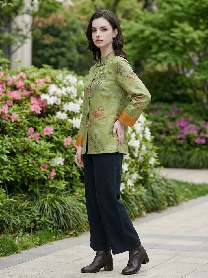 Mei™ - Chinese-Style Stand-Collar Coat