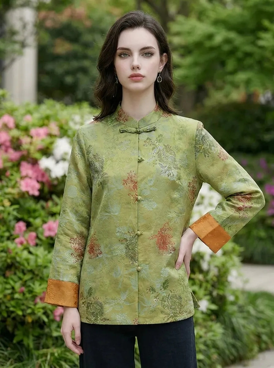 Mei™ - Chinese-Style Stand-Collar Coat