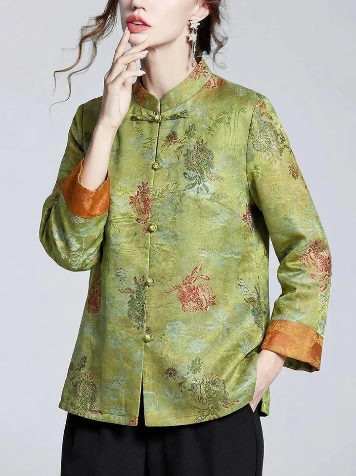 Mei™ - Chinese-Style Stand-Collar Coat