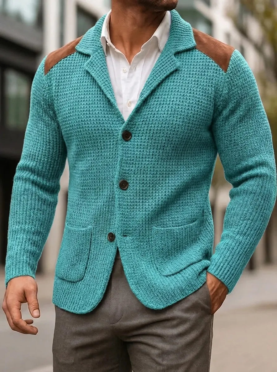SILVORO | KNITTED-TEXTURE BLAZER