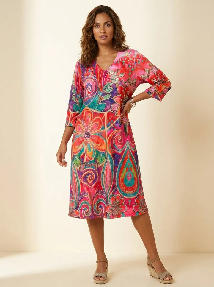 Arveny™ - Casual Floral Dress