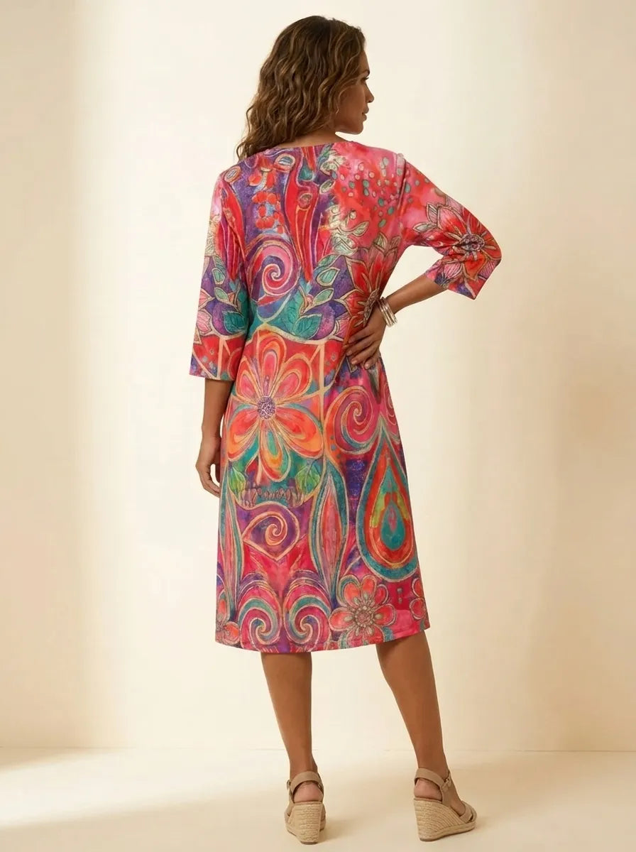 Arveny™ - Casual Floral Dress