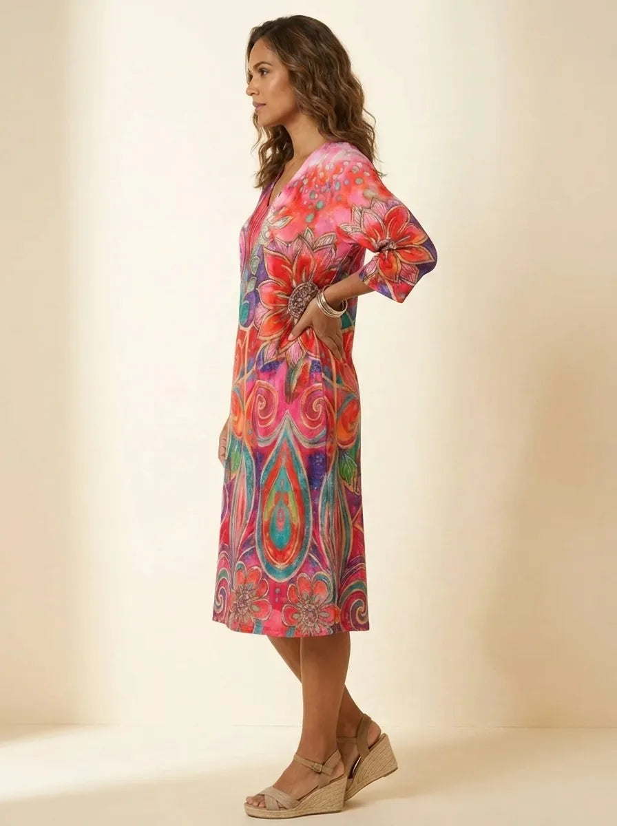Arveny™ - Casual Floral Dress