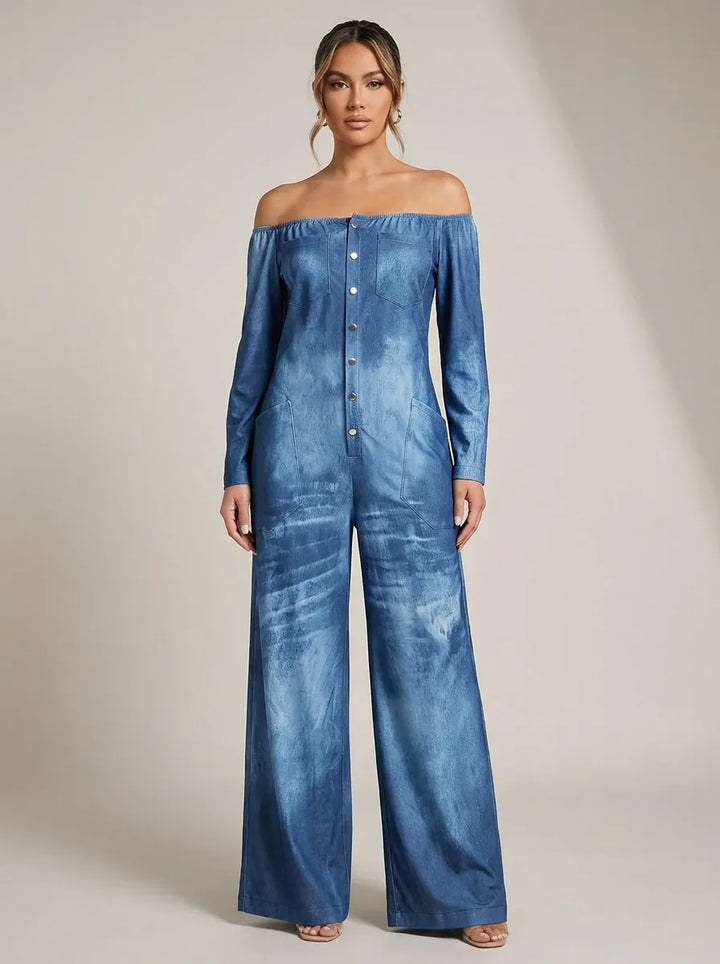 Noa | Jumpsuit with Off-Shoulder Neckline