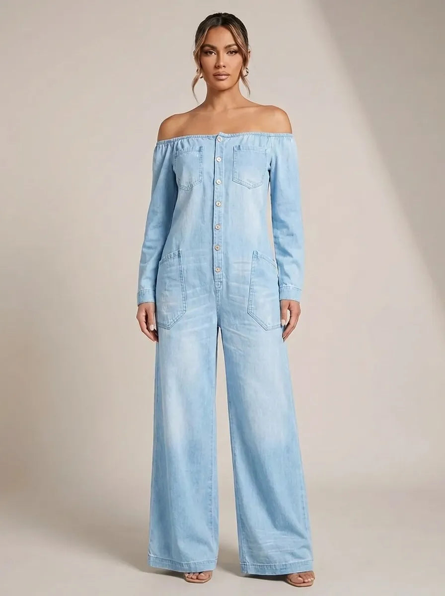 Noa | Jumpsuit with Off-Shoulder Neckline