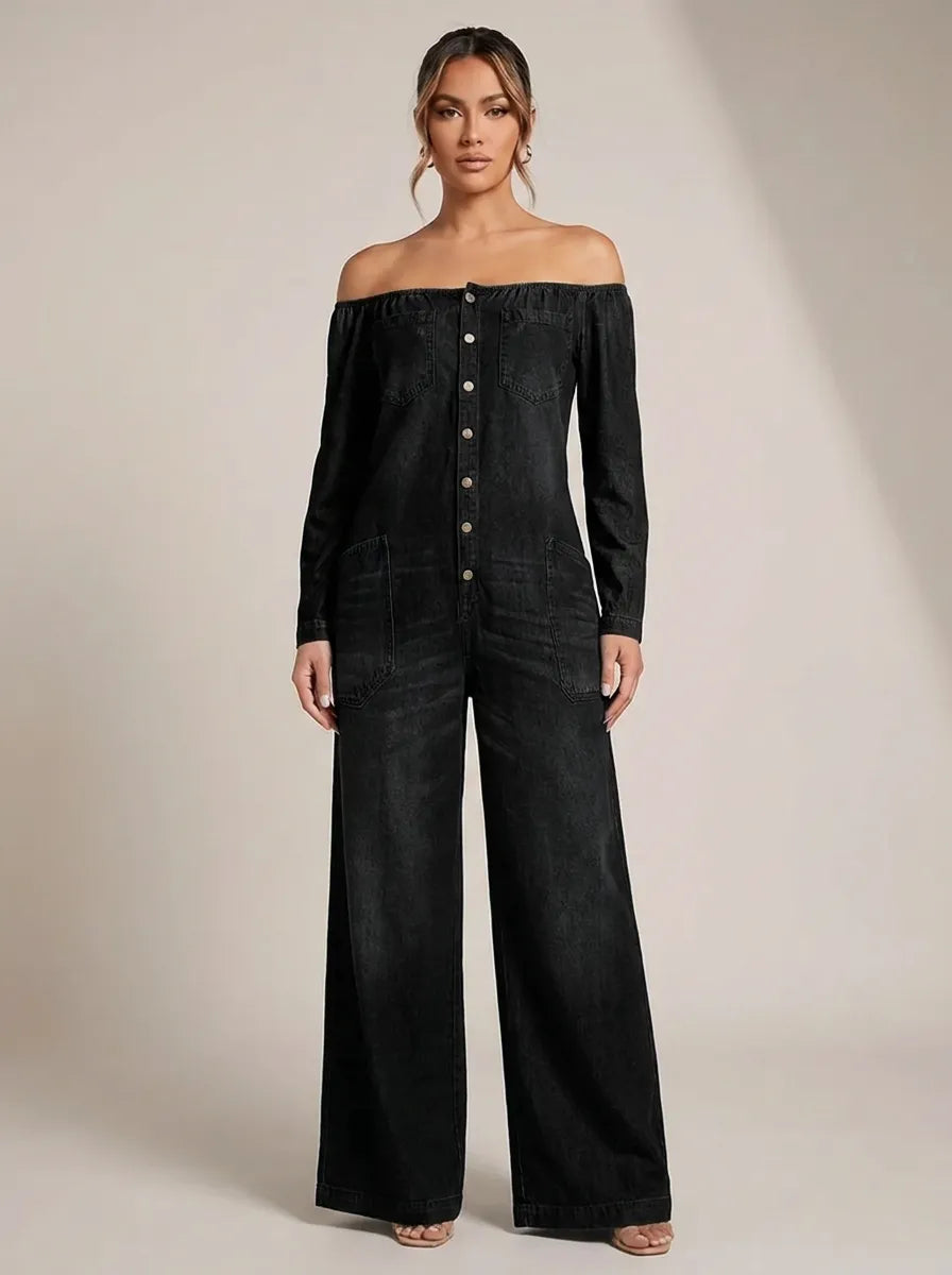 Noa | Jumpsuit with Off-Shoulder Neckline