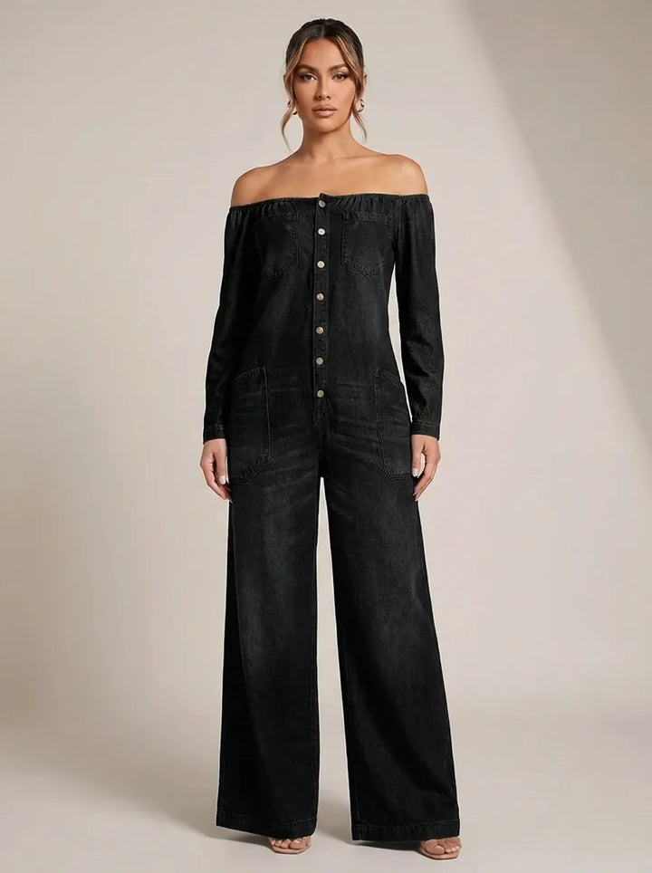 Noa | Jumpsuit with Off-Shoulder Neckline