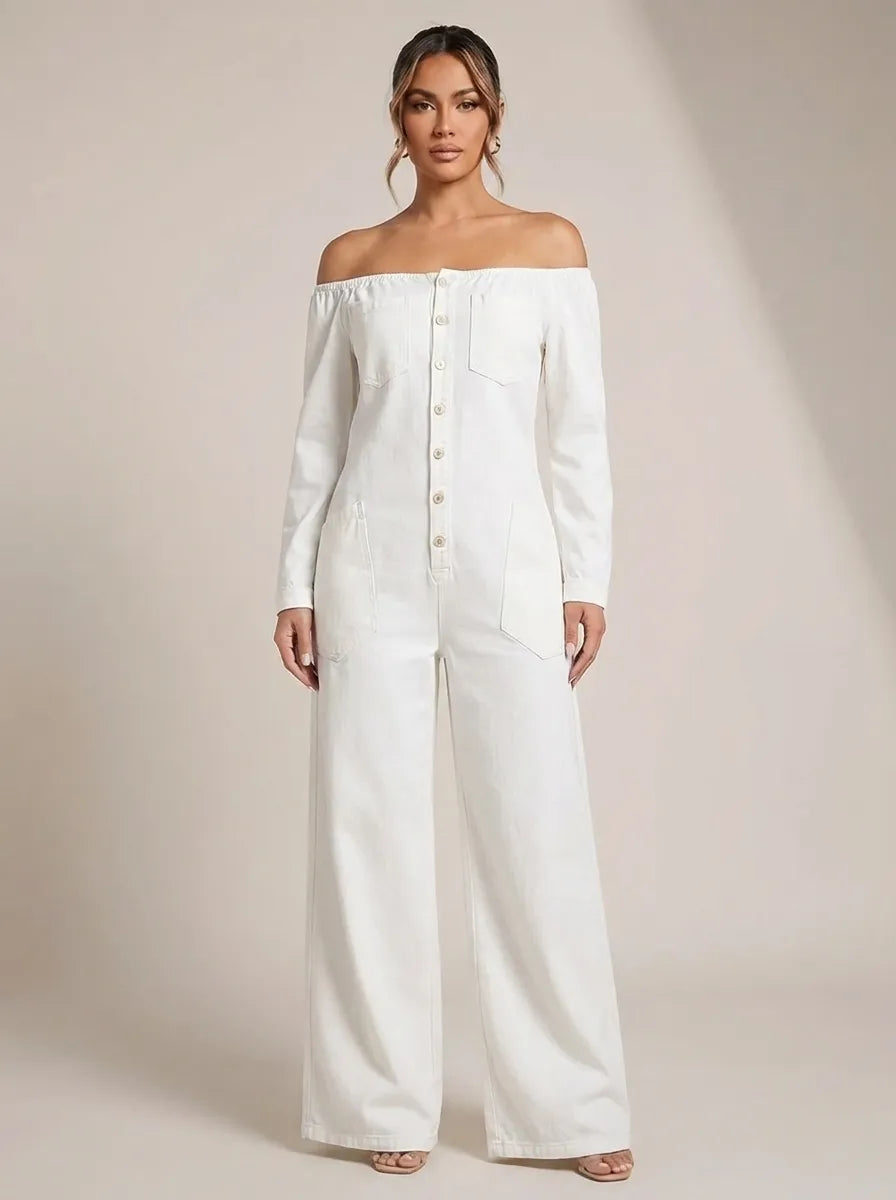 Noa | Jumpsuit with Off-Shoulder Neckline