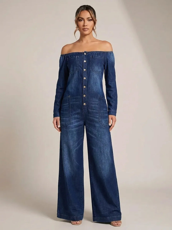 Noa | Jumpsuit with Off-Shoulder Neckline