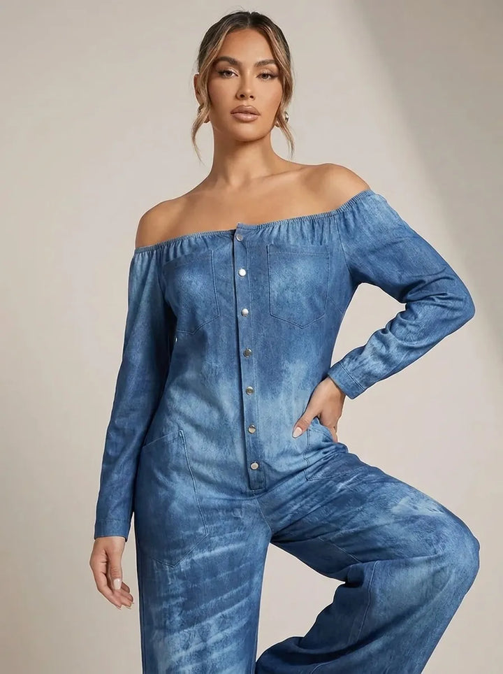 Noa | Jumpsuit with Off-Shoulder Neckline