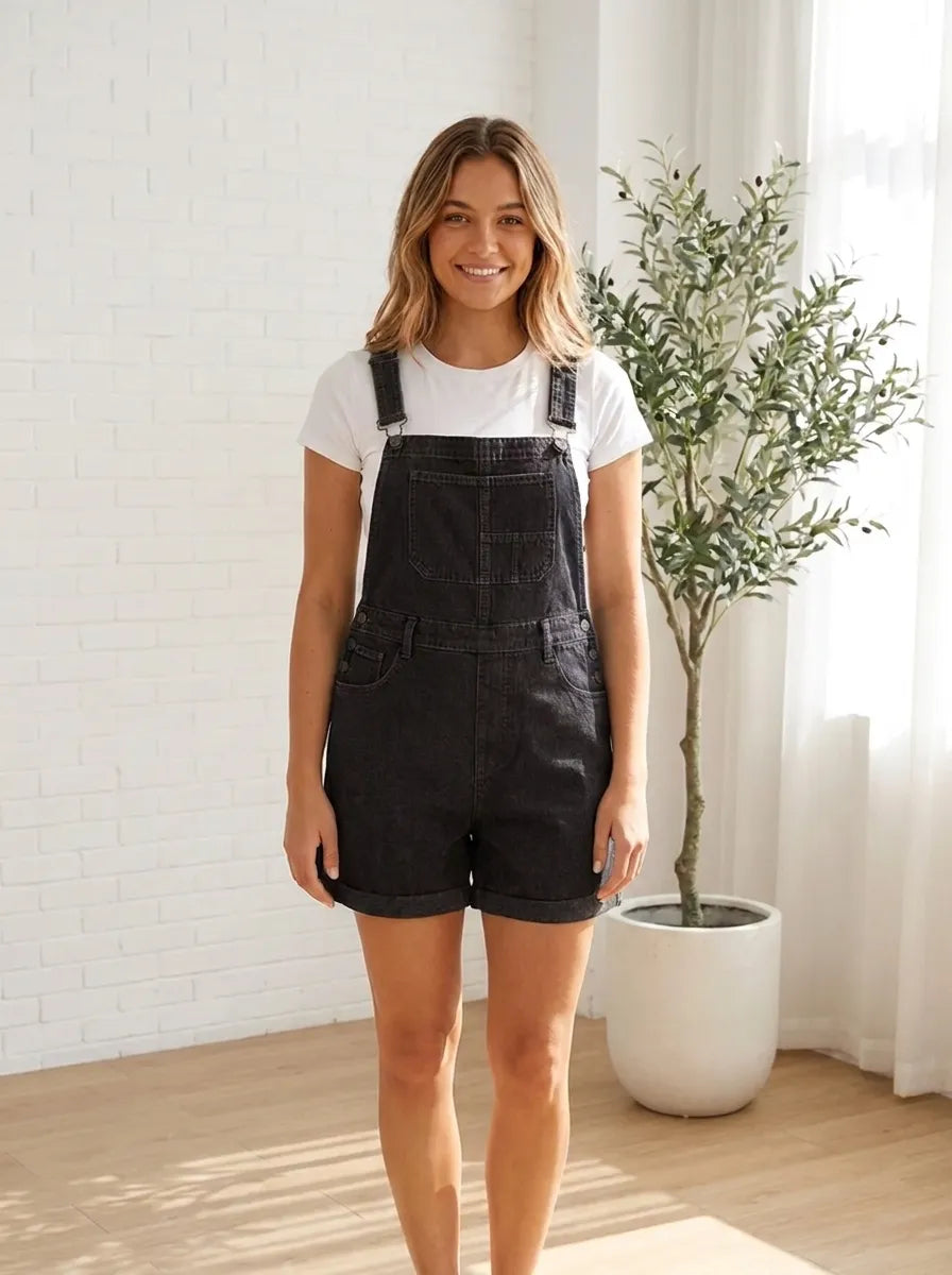 Remita | Bib Shorts with Pockets and Buttons
