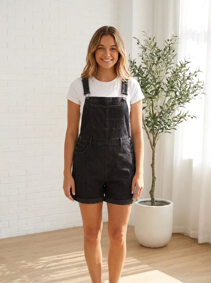 Remita | Bib Shorts with Pockets and Buttons