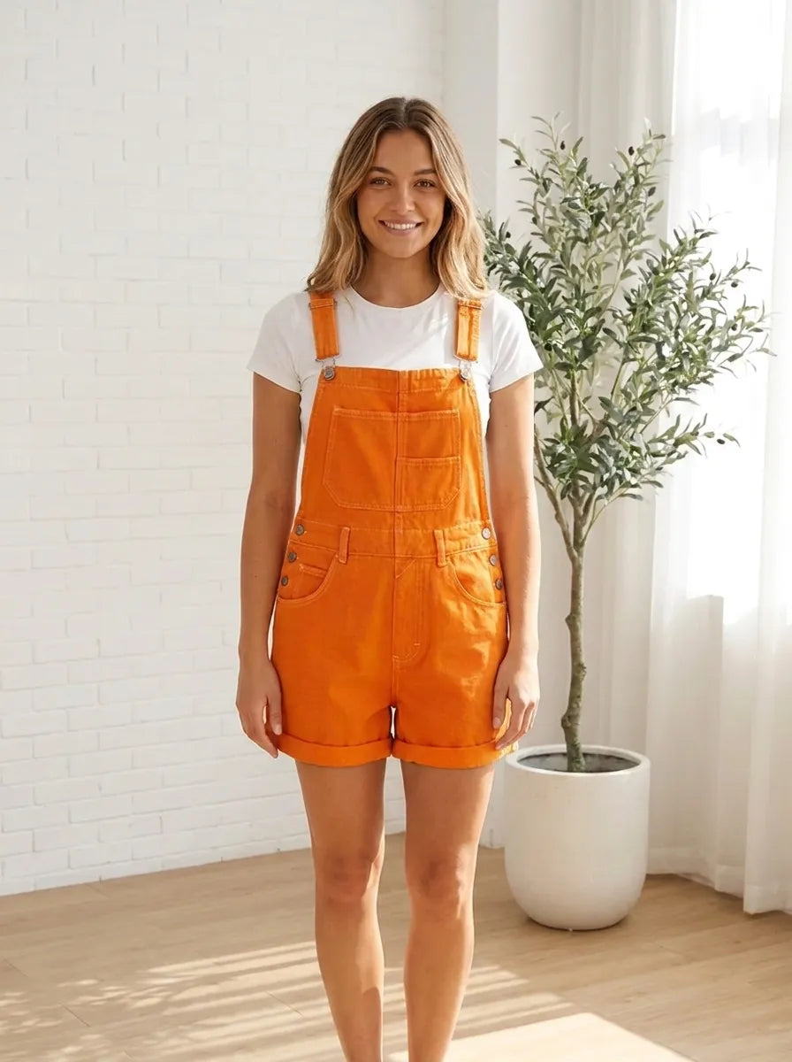 Remita | Bib Shorts with Pockets and Buttons