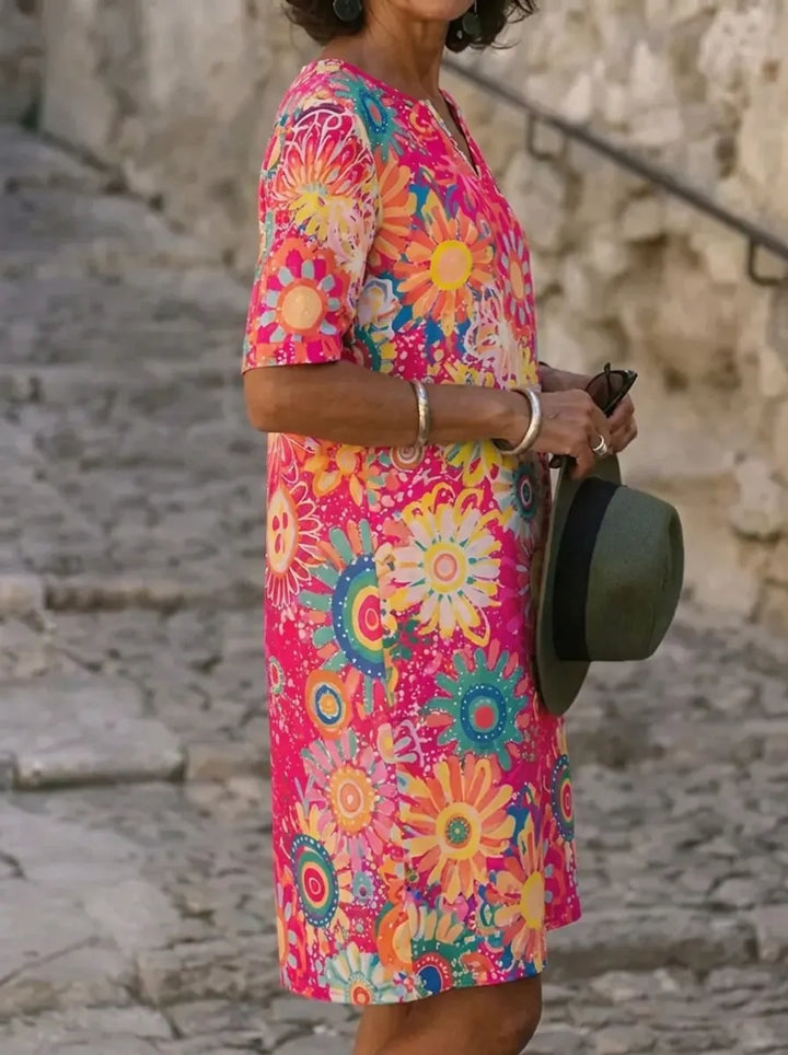 Beth™ - Colorful Floral Dress