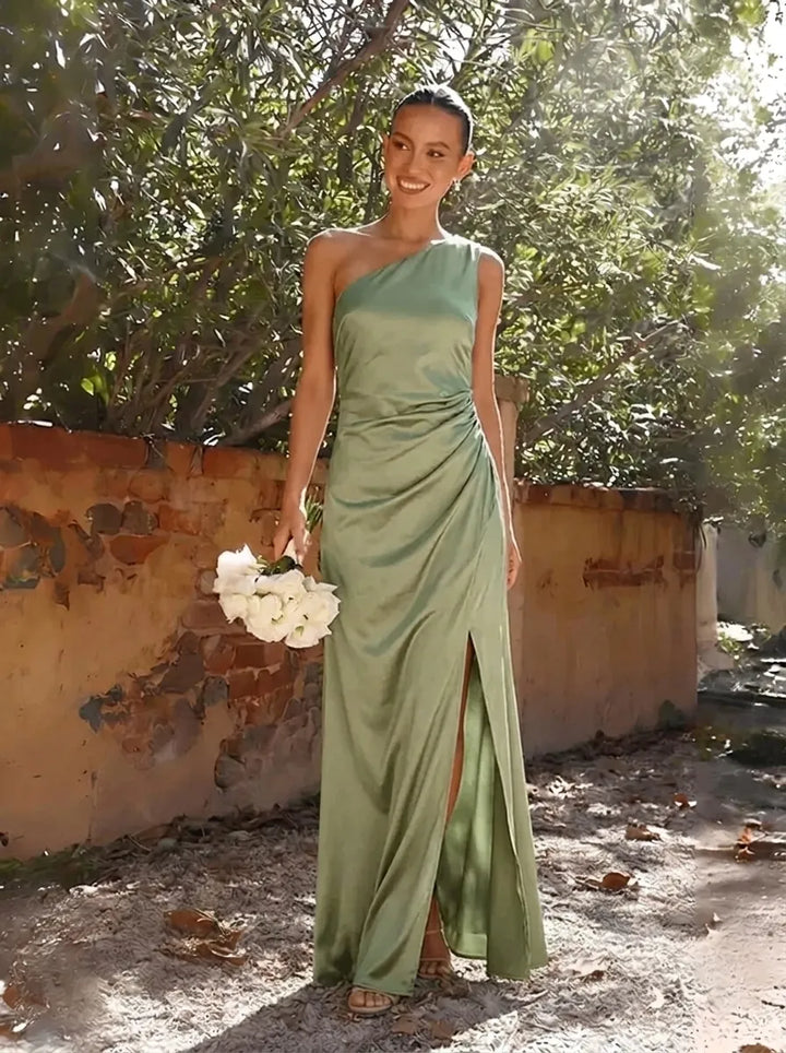 Women's One-Shoulder Maxi Dress