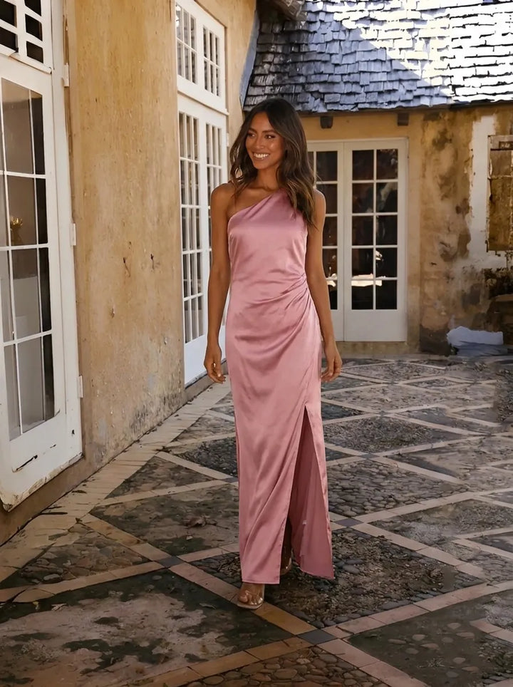 Women's One-Shoulder Maxi Dress