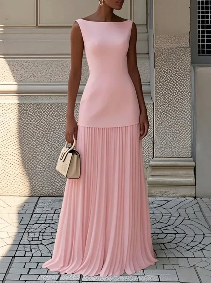 Celeste | Pleated Maxi Dress