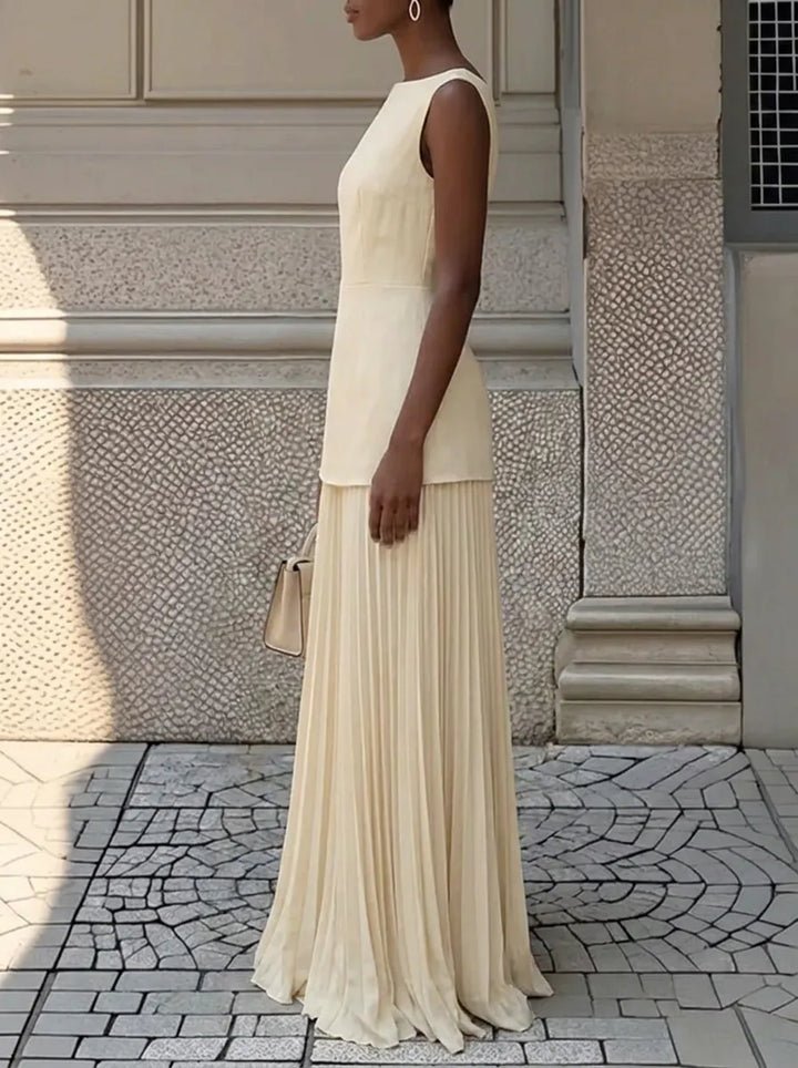 Celeste | Pleated Maxi Dress