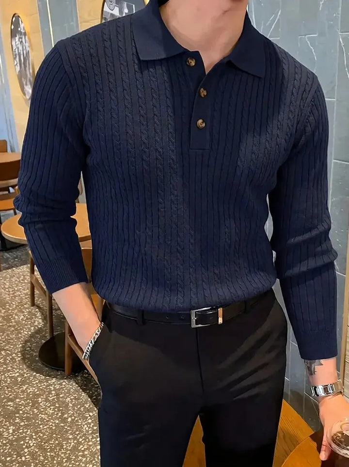 Brit & Boho™️ | Ribbed Knit Sweater Shirt