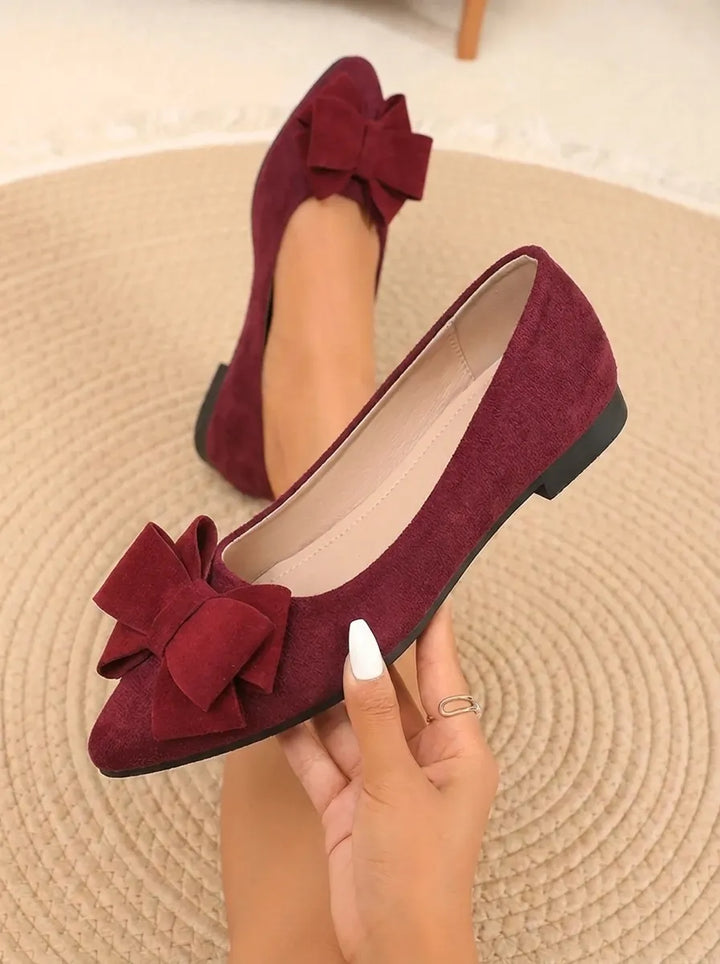 Chic Women's Bow Shoes with Stylish Chunky Heels