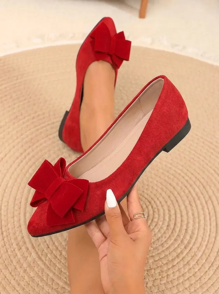 Chic Women's Bow Shoes with Stylish Chunky Heels