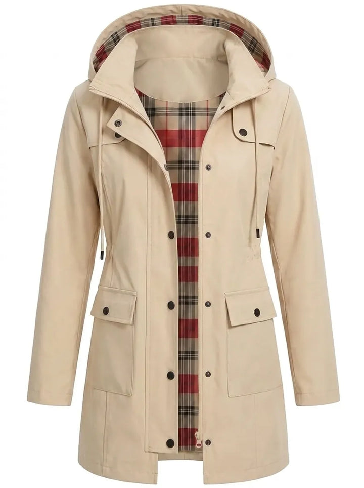 Francesca | Women's Hooded Parka with Buttons and Pockets
