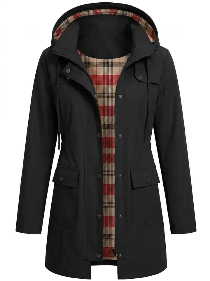 Francesca | Women's Hooded Parka with Buttons and Pockets