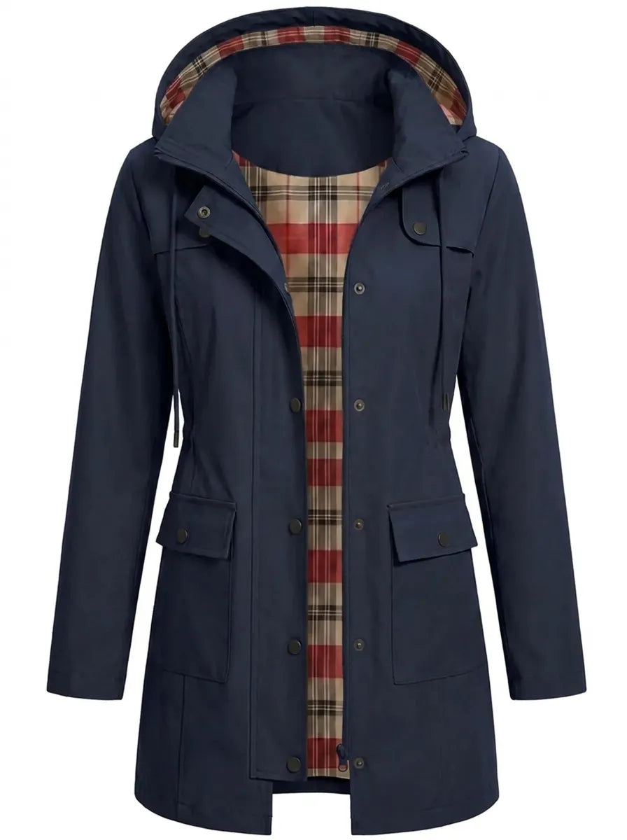 Francesca | Women's Hooded Parka with Buttons and Pockets
