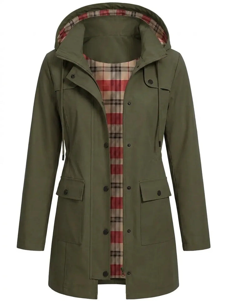Francesca | Women's Hooded Parka with Buttons and Pockets