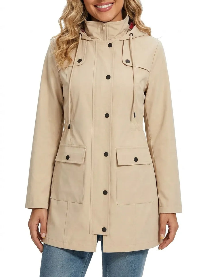 Francesca | Women's Hooded Parka with Buttons and Pockets
