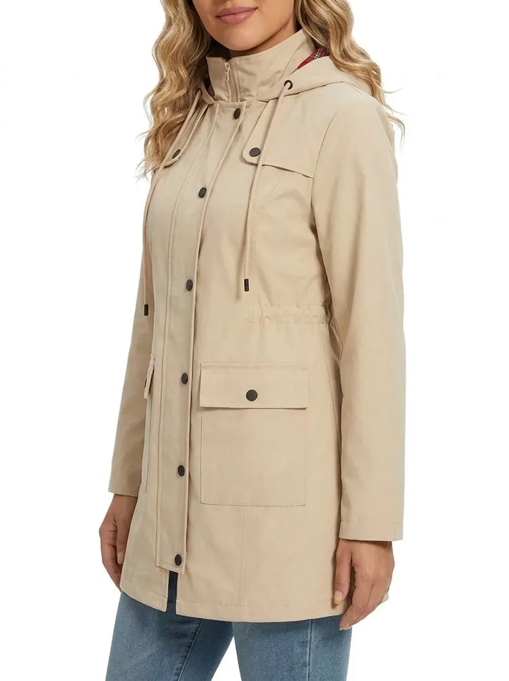 Francesca | Women's Hooded Parka with Buttons and Pockets