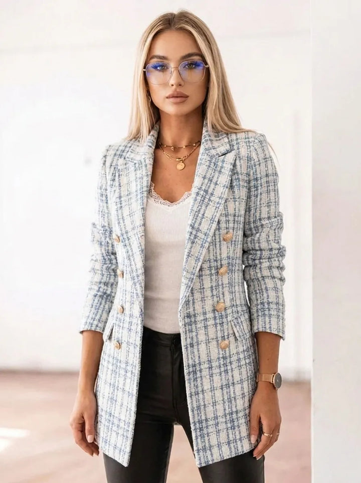 Women's blazer jacket with a tailored fit and elegant buttons