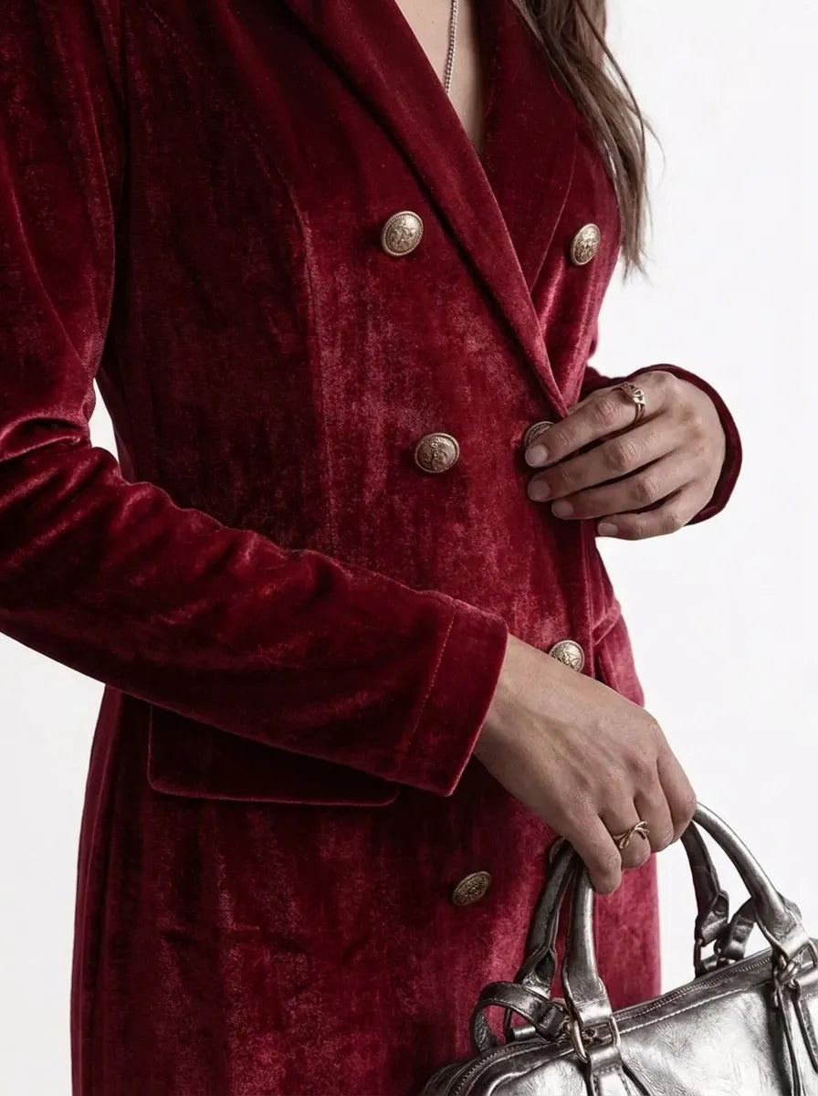 Virginie™ Velvet Wrap Dress