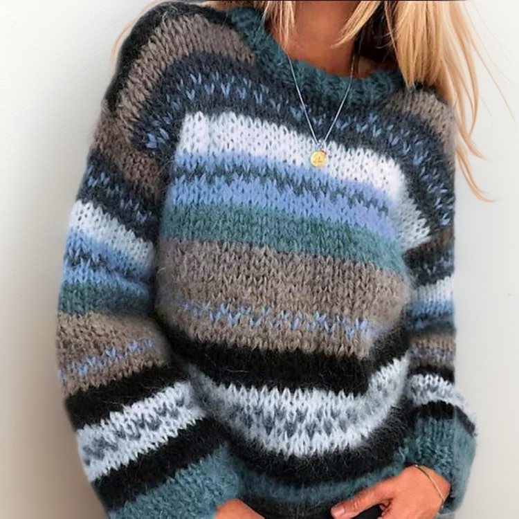 Teresa | Cuddly, colorful jacquard sweater
